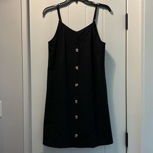 Black spaghetti step dress.  Amazon.  Worn once.